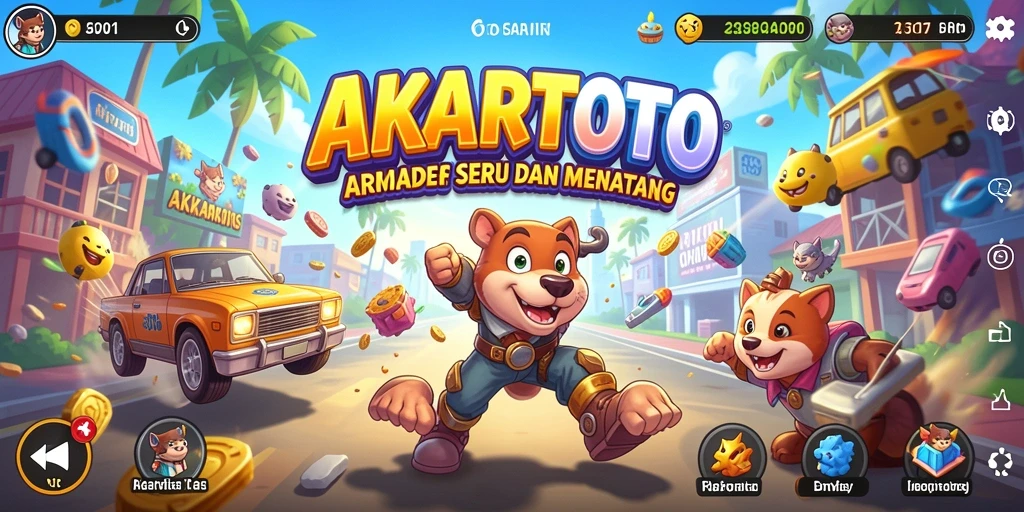 Gameplay seru AKARTOTO dengan desain level yang menarik.