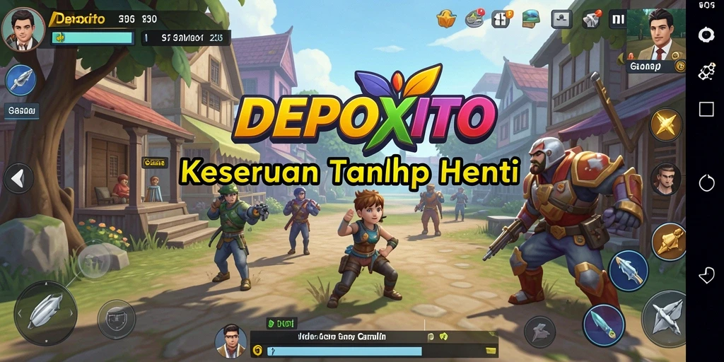 Cuplikan gameplay DEPOXITO yang penuh warna dan seru.