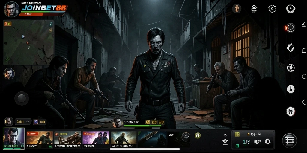 Tangkapan layar menunjukkan suasana menegangkan dalam gameplay JOINBET88.