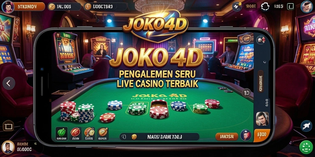 Tampilan gameplay Live Casino seru dan interaktif di JOKO4D.