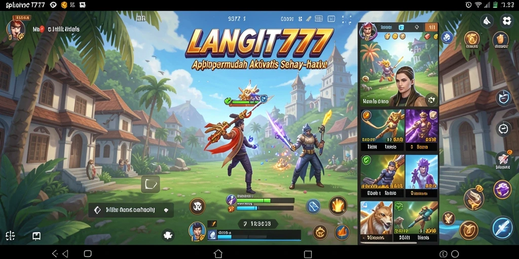 Screenshot LANGIT777 menampilkan antarmuka yang user-friendly dan fitur praktis.