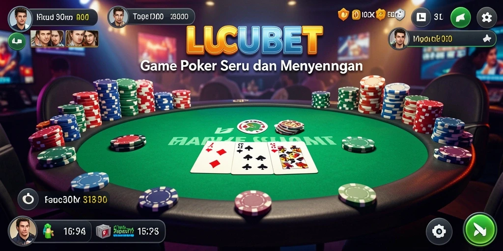 Tampilan gameplay menarik di LUCUBET dengan suasana Poker yang mendebarkan.