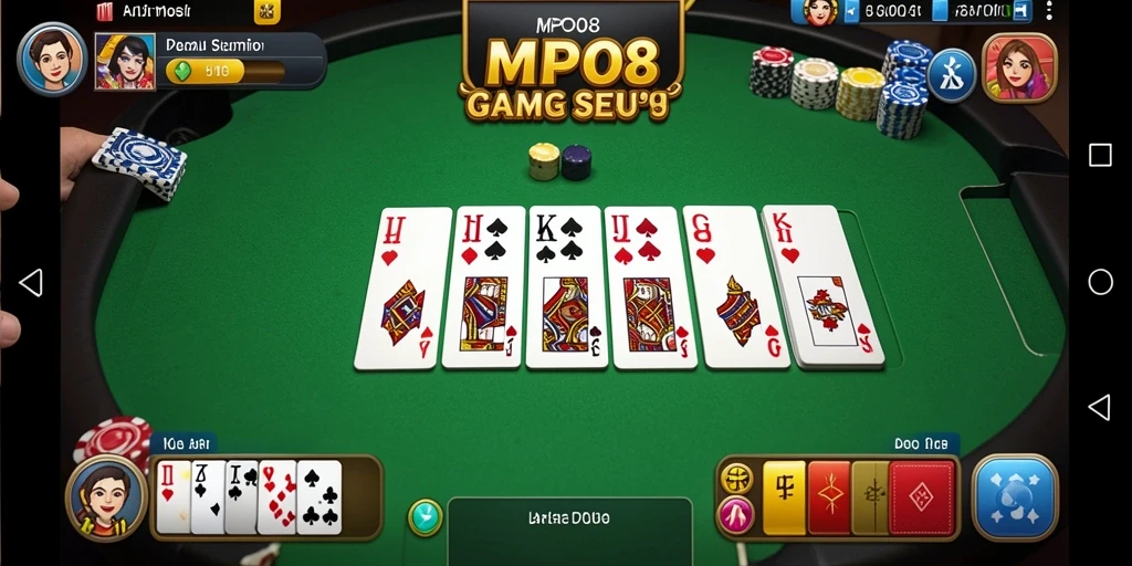 Tangkapan layar MPO08 menunjukkan pemain yang sedang bersaing dalam permainan Domino.