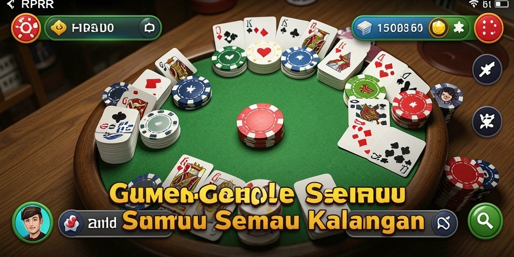 Tampilan gameplay Gaple yang menarik dan interaktif.
