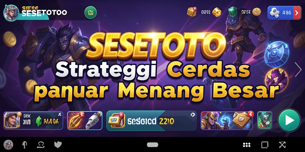 Tampilan gameplay menarik dari SESETOTO yang penuh strategi.