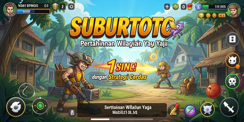 Tangkapan layar gameplay SUBURTOTO menampilkan aksi Tower Defense yang mendebarkan.